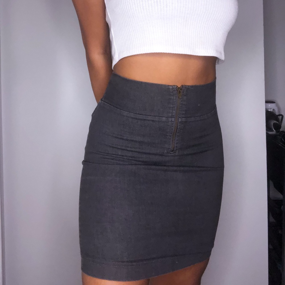 Dark grey skirt